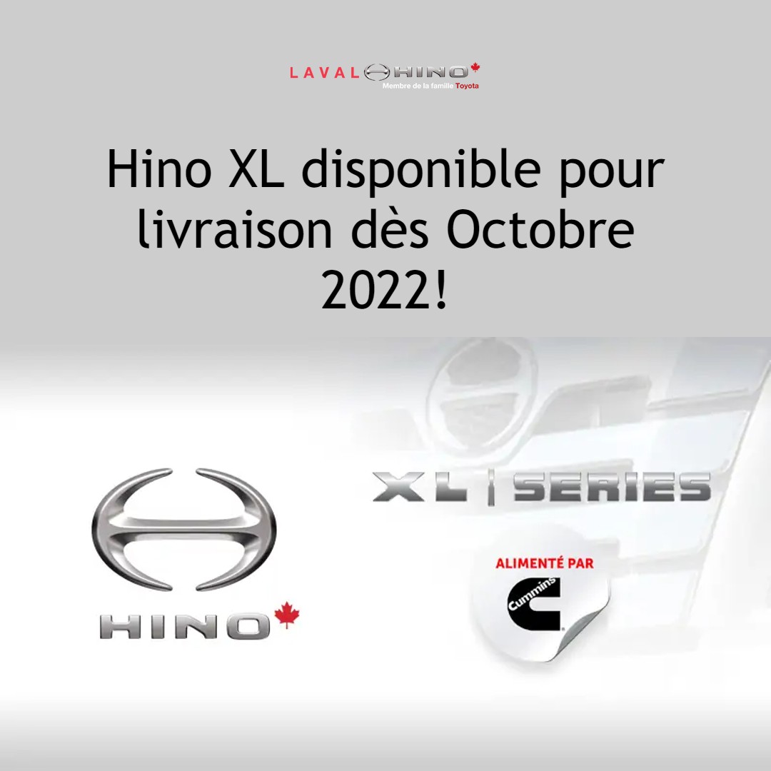 Hino XL Series disponible pour livraison